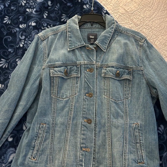 Gap Women's Blue Denim Jacket XL - Picture 2 of 7